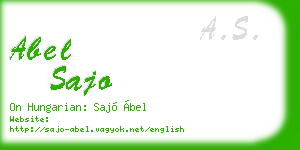 abel sajo business card