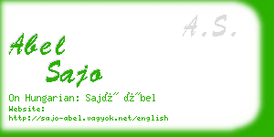 abel sajo business card